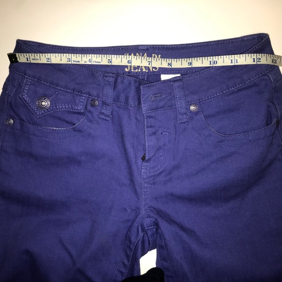 Zana Di Girls Purple Flare Bootcut Jeans Vintage Y2K/late 90s Low Rise Size 12 - Picture 11 of 14